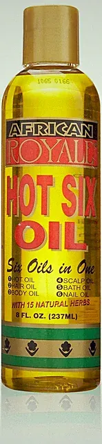African Royale Hot Six Hair Oil, With 15 Natural Herbs, 8 oz