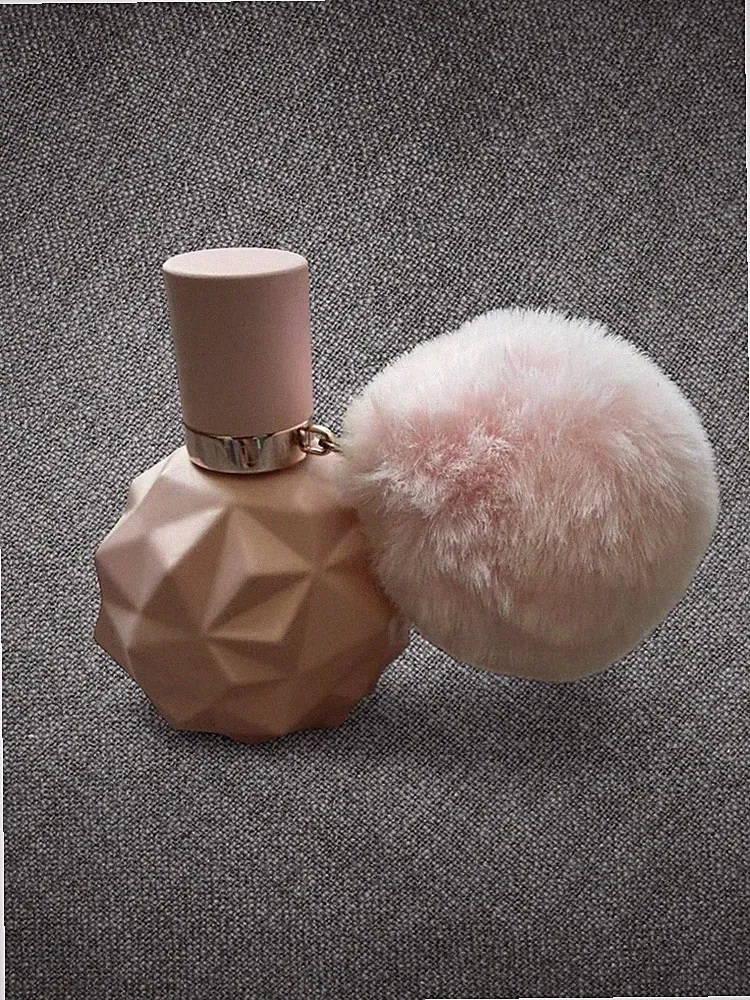 Ari Pink Gem Perfume Bottle With Pom Pom