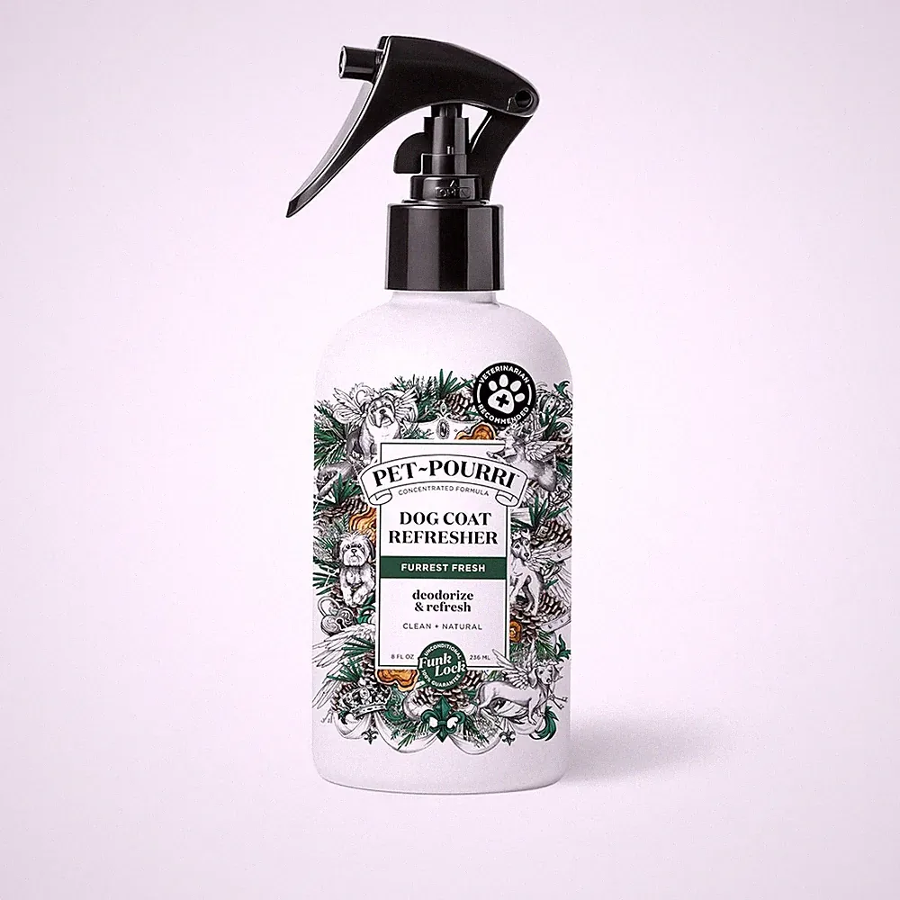 Furrest Fresh Dog Deodorizing Spray, 8 Fl Oz Grooming Perfume for Dog Coat, Pet