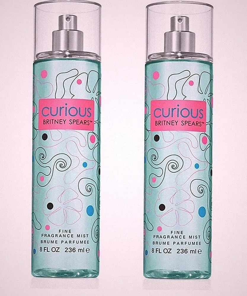 *PACK OF 2* CURIOUS by Britney Spears for Women Fine Fragrance Mist 8 oz 236 ml