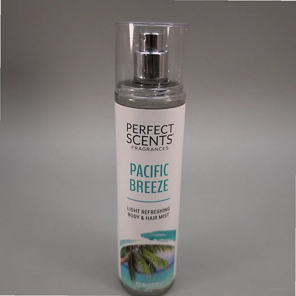 Perfect Scents Pacific Breeze Perfume Body & Hair Mist 8 Fl Oz Spray New Vegan