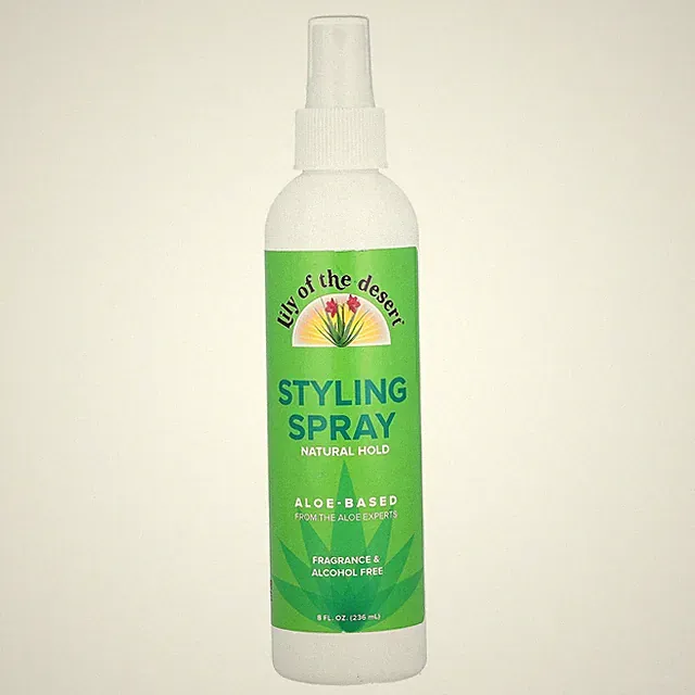 Styling Spray, Natural Hold, Fragrance Free, 8 fl oz (236 ml)
