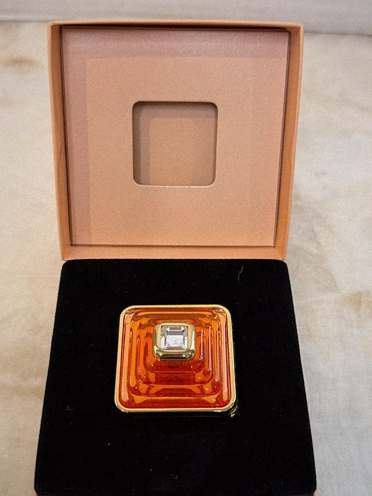Vintage Lancôme Trésor Solid Perfume Compact Parfum Précieux France w/ Box