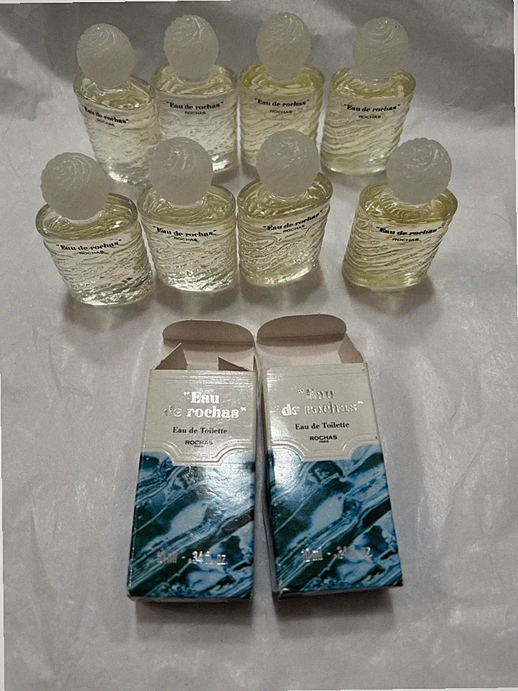 Vintage Lot Of 8 Eau de Rochas Collectible Eau de Toilette 10 ml .34 oz Perfume
